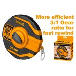 Стеклопластиковая измерительная лента со стальной лентой с закрытым корпусом, 20 м, HFMT8120