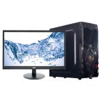 Компьютерный комплект H61, Intel Core i3-3220, 4GB, 1TB+120GB SSD, GPU 2GB, 450W, DVD, AOC 21.5", клавиатура, мышь, колонки