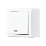 Выключатель наружный одноклавишный с подсветкой Anura Kumluca