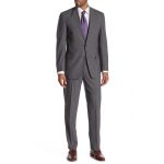 Костюм Brooks Brothers, с двумя пуговицами, серый