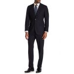 Костюм Brooks Brothers, с двумя пуговицами, темно-синий
