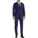 Шерстиной костюм в классическом стиле Hickey Freeman, синий