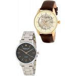 Мужские часы Kenneth Cole New York Men's 2-Piece Leather & Diamond Bracelet Watch Set, 39-41 мм - 0.01 ctw