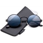 Круглые солнцезащитные очки John Lennon Gun/metal smoke