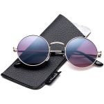 ​Круглые солнцезащитные очки John Lennon Silver/ Gradient smoke