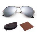 Поляризованные солнцезащитные очки-авиаторы Silver