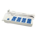 Удлинитель электрический Caizer EZR403 бело-синий 5 м