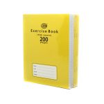 Тетрадь общая FIS 200 листов 5 мм желтый 6 шт