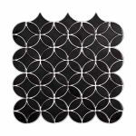 Металлическая мозаика Black mirror из нержавеющей стали