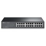 TP-Link TL-SF1024D, 24-портовый, 10/100 Мбит/с, настольный коммутатор, монтируемый в стойку, черный