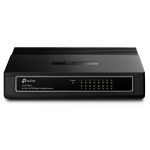 TP-Link TL-SF1016D, 16-портовый, 10/100 Мбит/с, настольный коммутатор, черный