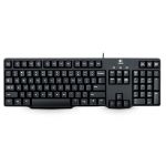 Проводная клавиатура+мышь Logitech, черный