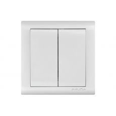 Выключатель двухклавишный Anura Anamur