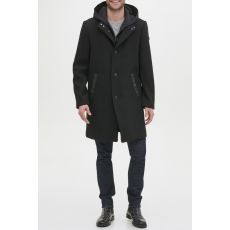 Пальто KENNETH COLE, шерстяное, черный
