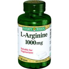 L-Аргинин NATURE'S BOUNTY, 1000 мг, 50 таблеток