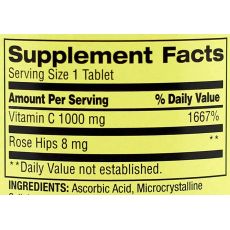Витамин C Spring Valley, 1000 мг, 250 таблеток