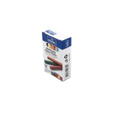 Мел для досок круглый беспыльный разноцветный  Dolphin 10 шт