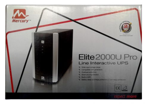 ИБП, UPS Mercury Elite 2000U PRO, черный