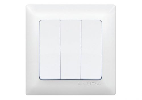 Выключатель трехклавишный Anura Marmaris