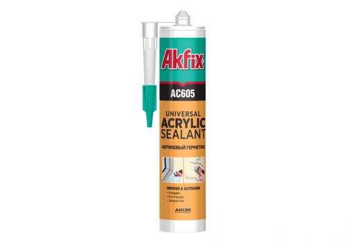 Акриловый герметик Akfix AC605, 310 мл