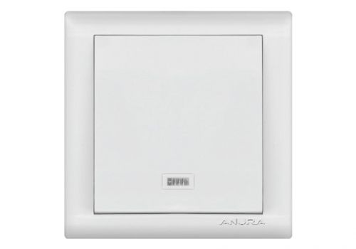 Выключатель одноклавишный с подсветкой Anura Anamur