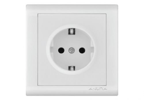Розетка с заземлением Anura Anamur