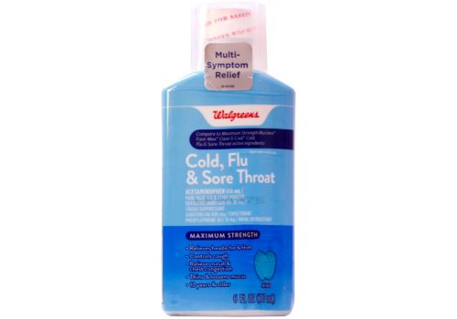 Сироп от простуды, гриппа и боли в горле COLD, FLU & SOAR THROAT LIQUID