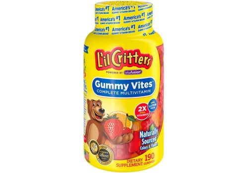 Комплекс витаминов для детей L'il Critters, 190 жевательных мармеладок