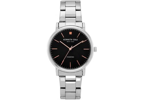 Мужские часы Kenneth Cole New York, браслет с бриллиантами, 40 мм