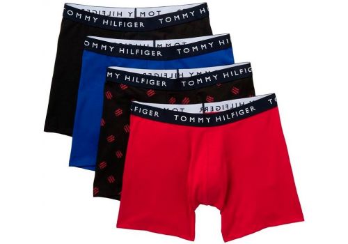 Трусы боксеры Tommy Hilfiger, из эластичного хлопка, упаковка из 4 штук 