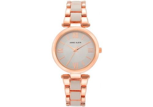Женские часы Энн Кляйн (Anne Klein) розовое золото-тон и эмаль браслет, 33 мм