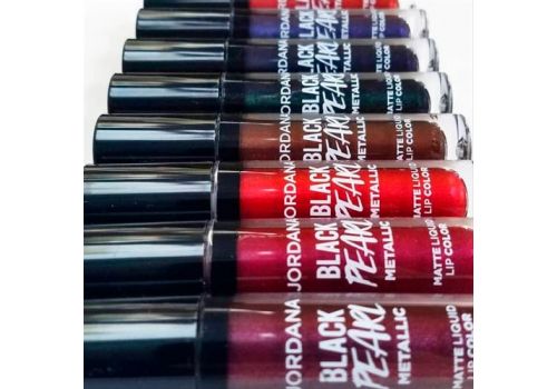 Помада Jordana Metallic Lipstick Black Pearl