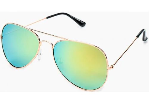 Солнцезащитные очки Newbee Classic Aviator Flash Full Mirror UV Protection Gold/Yellow
