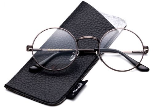 ​Круглые солнцезащитные очки John Lennon Clear Lens
