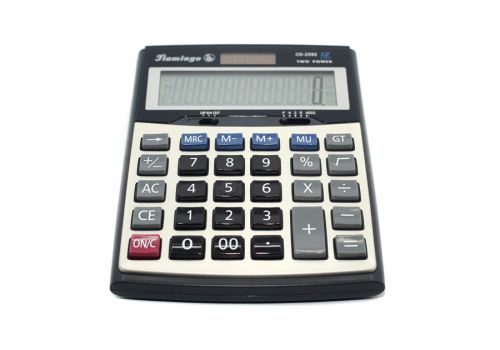 Калькулятор настольный  Flamingo CD-2592 черно-белый