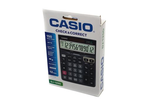 Калькулятор настольный Casio DJ-120 D черный