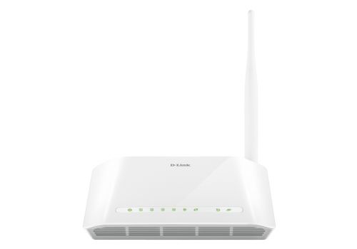 D-Link N 150 DSL-2730U роутер, белый
