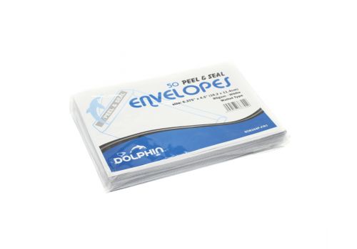 Конверт Dolphin S15 806344 P-Fri 16.2 x 11.4 см белый 50 шт
