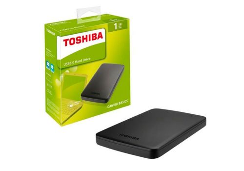 Внешний жесткий диск Toshiba 1TB HDD, USB 3.0, черный