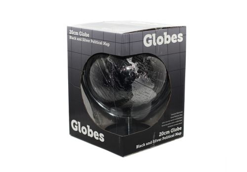 Глобус мини с политической картой 20 см черный 