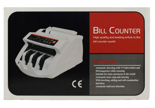 Счётная машинка для денег c детектором UV/MG, Bill Counter 003 UV/MG, белый