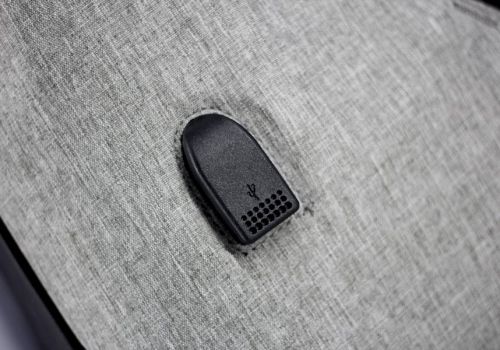 Рюкзак с USB для ноутбука BIAOWANG 17", черно-серый