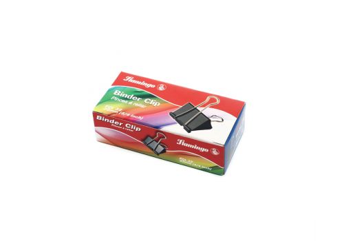 Зажим для бумаг  Flamingo FCL32 металлический 32 мм 12 шт