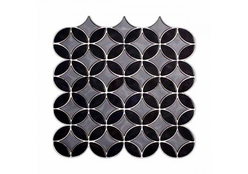 Металлическая мозаика Black mirror из нержавеющей стали