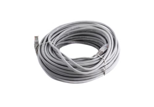 Сетевой кабель с коннектором 20 м, серый