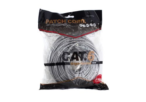 Сетевой кабель Cat6 Patch cord, cерый