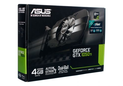 Видеокарта ASUS GeForce GTX 1050 Ti, 4GB, GDDR5