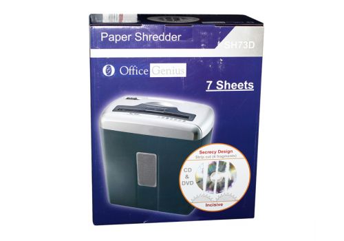 Шредер (Paper Shredder) Office genius SH73D, черно-серебристый