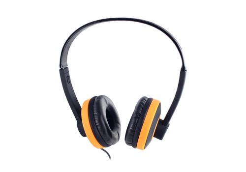 Наушники с микрофоном Tech JC-H132D, черно-оранжевый